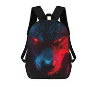 sinyumoney Wolf with Glowing Red Eyes Zaino Scolastico Impermeabile Per Computer Per Ragazzi/ragazze/adolescenti 17inch