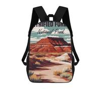 sinyumoney Wolf Zaino per computer portatile, ideale per scuola, lavoro o viaggi, Petrified Forest National Park, 17"