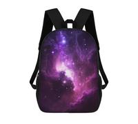 sinyumoney Wrong Destinazione Zaino Stampato 3D Per Ragazzi Borsa Scuola Grande Capacità Borsa Da Viaggio, Borsa Per Libri, Borsa Da Scuola Per Ragazzi Mochila, Purple Space 02, 17"