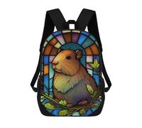 sinyumoney Zaini Capybara Gift Capibara Zaino Scolastico Per Bambini Borsa Scolastica Borse Scolastiche Stampate in 3D Per Ragazzi Studenti Delle Scuole Elementari E Medie 17inch