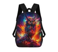 sinyumoney Zaini Colorful Cosmic Owl -6 Zaino Scolastico Per Bambini Borsa Scolastica Borse Scolastiche Stampate in 3D Per Ragazzi Studenti Delle Scuole Elementari E Medie 17inch
