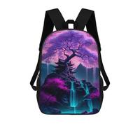 sinyumoney Zaini Con Stampa 3D Neon Dragon Nebulae Zaini Per Bambini, Borse Da Scuola, Borse Da Viaggio Carine, Zaini Casual Per Ragazzi, Magical Cherry Blossom, 17"