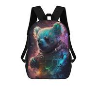 sinyumoney Zaini Cosmic Bear Astronaut Zaino Scolastico Per Bambini Borsa Scolastica Borse Scolastiche Stampate in 3D Per Ragazzi Studenti Delle Scuole Elementari E Medie 17inch