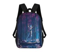 sinyumoney Zaini Enchanted Forest with Glowing Deer Zaino Scolastico Per Bambini Borsa Scolastica Borse Scolastiche Stampate in 3D Per Ragazzi Studenti Delle Scuole Elementari E Medie 17inch
