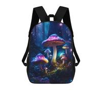 sinyumoney Zaini Glowing Forest Mushrooms Zaino Scolastico Per Bambini Borsa Scolastica Borse Scolastiche Stampate in 3D Per Ragazzi Studenti Delle Scuole Elementari E Medie 17inch