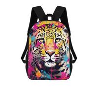 sinyumoney Zaini Handsome Jaguar Pop Art Zaino Scolastico Per Bambini Borsa Scolastica Borse Scolastiche Stampate in 3D Per Ragazzi Studenti Delle Scuole Elementari E Medie 17inch