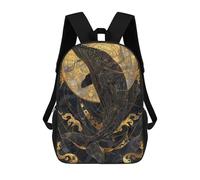 sinyumoney Zaini Kintsugi Whale Zaino Scolastico Per Bambini Borsa Scolastica Borse Scolastiche Stampate in 3D Per Ragazzi Studenti Delle Scuole Elementari E Medie 17inch