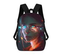 sinyumoney Zaini Neon Dreamscape Zaino Scolastico Per Bambini Borsa Scolastica Borse Scolastiche Stampate in 3D Per Ragazzi Studenti Delle Scuole Elementari E Medie 17inch