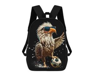 sinyumoney Zaini Oriental Shorthair Zaino Scuola Per Bambini Borsa Scuola Stampa 3D Per Ragazzi Studenti Di Scuola E Del College, Cool Eagle Soccer Player, 17"