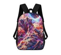 sinyumoney Zaini Per Bambini Alien Planet Landscape -4 Zaino Scolastico Zaino Per Bambini Borsa Scolastica Zaini Da Viaggio Borse Per Libri Zaino Stampato in 3D Per Bambini E Bambine 17inch