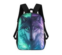 sinyumoney Zaini Per Bambini Anime Mystical Wolf Zaino Scolastico Zaino Per Bambini Borsa Scolastica Zaini Da Viaggio Borse Per Libri Zaino Stampato in 3D Per Bambini E Bambine 17inch