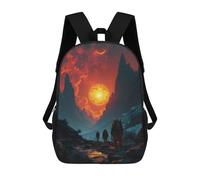 sinyumoney Zaini Per Bambini Astronaut on New Planet Zaino Scolastico Zaino Per Bambini Borsa Scolastica Zaini Da Viaggio Borse Per Libri Zaino Stampato in 3D Per Bambini E Bambine 17inch