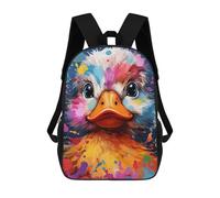 sinyumoney Zaini Per Bambini, Borse Da Scuola, Zainetti, Borse Da Viaggio, Borse Per Libri, Stampati In 3D Colorful Egyptian Goddess Ritratto Zaino Per Bambini, Ragazzi E Ragazze, Colorful Duck