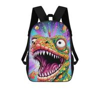 sinyumoney Zaini Per Bambini, Borse Da Scuola, Zaini, Borse Da Viaggio, Borse Per Libri, Stampati In 3D Colorful Mithical Beast Ritratto Zaino Per Bambini, Ragazzi E Ragazze, Dinosaur Artwork vibrante