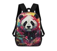sinyumoney Zaini Per Bambini Colorful Panda Artwork Zaino Scolastico Zaino Per Bambini Borsa Scolastica Zaini Da Viaggio Borse Per Libri Zaino Stampato in 3D Per Bambini E Bambine 17inch