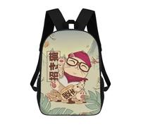 sinyumoney Zaini Per Bambini Cool Maneki Neko Zaino Scolastico Zaino Per Bambini Borsa Scolastica Zaini Da Viaggio Borse Per Libri Zaino Stampato in 3D Per Bambini E Bambine 17inch