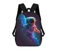 sinyumoney Zaini Per Bambini Cosmic Astronaut Butterfly Zaino Scolastico Per Bambini Stampato in 3D Zaini Scolastici Alla Moda Per Bambini Studenti 17inch