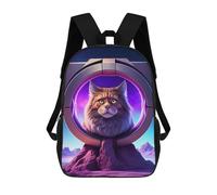 sinyumoney Zaini Per Bambini Cosmic Cats Eye View Zaino Scolastico Zaino Per Bambini Borsa Scolastica Zaini Da Viaggio Borse Per Libri Zaino Stampato in 3D Per Bambini E Bambine 17inch