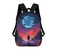 sinyumoney Zaini Per Bambini Cute Cat 2 Borsa Da Scuola Stampato 3D, Borsa Alla Moda Borsa Da Viaggio Per Scuola O Viaggi, Stile: 8., 17"