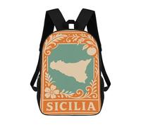 sinyumoney Zaini Per Bambini Eiffel Tower Floreale Illustrazione Zaino Stampato 3D, Borsa Da Scuola, Borsa Di Tendenza, Borsa Da Viaggio, Borsa Scuola Per Scuola O Viaggi, Stile: 18., 17"