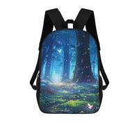 sinyumoney Zaini Per Bambini Enchanted Forest Zaino Scolastico Zaino Per Bambini Borsa Scolastica Zaini Da Viaggio Borse Per Libri Zaino Stampato in 3D Per Bambini E Bambine 17inch