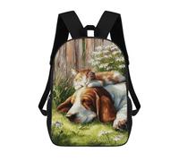 sinyumoney Zaini Per Bambini Fantasy Witch Artwork Zaino Scuola Scuola Zaino Per Bambini Borsa Da Viaggio Borsa Libri Zaino Stampato 3D Per Ragazzi E Ragazze, Stile-19-1, 17"