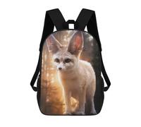 sinyumoney Zaini Per Bambini Fennec Fox And Butterfly Zaino Scolastico Zaino Per Bambini Borsa Scolastica Zaini Da Viaggio Borse Per Libri Zaino Stampato in 3D Per Bambini E Bambine 17inch