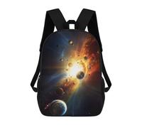 sinyumoney Zaini Per Bambini Galactic Collision Planets in Motion Zaino Scolastico Per Bambini Stampato in 3D Zaini Scolastici Alla Moda Per Bambini Studenti 17inch