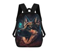 sinyumoney Zaini Per Bambini German Shepherd Dog Zaino Scolastico Zaino Per Bambini Borsa Scolastica Zaini Da Viaggio Borse Per Libri Zaino Stampato in 3D Per Bambini E Bambine 17inch