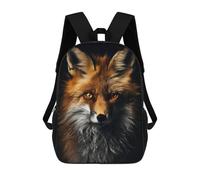 sinyumoney Zaini Per Bambini Gold Dark Red Fox Zaino Scolastico Zaino Per Bambini Borsa Scolastica Zaini Da Viaggio Borse Per Libri Zaino Stampato in 3D Per Bambini E Bambine 17inch