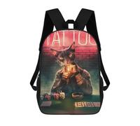 sinyumoney Zaini Per Bambini Pride Rock Zaino Scuola Per Bambini Zaino Da Viaggio Zaino Scuola Per Studenti Borsa Per Libri E Materiale Scuola Zaini, Poker Cat #1, 17"