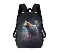 sinyumoney Zaini Per Bambini Space Cat Zaino Scolastico Zaino Per Bambini Borsa Scolastica Zaini Da Viaggio Borse Per Libri Zaino Stampato in 3D Per Bambini E Bambine 17inch