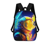 sinyumoney Zaini Per Bambini Space Explorer Cosmic Adventure Zaino Scolastico Per Bambini Stampato in 3D Zaini Scolastici Alla Moda Per Bambini Studenti 17inch