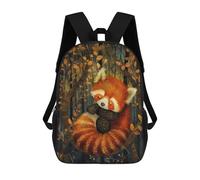 sinyumoney Zaini Per Bambini Stampati 3D Flying Paper Bird Borse Da Scuola Per Bambini Ragazzi E Ragazze, Borse Da Viaggio, Borse Per Libri Per Scuola O Viaggi, Sleeping Red Panda, 17"