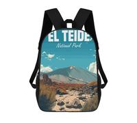 sinyumoney Zaini Per Bambini Stampati in 3D 17inch El Teide National Park Zaini Scolastici Per Bambini, Zaini Da Viaggio, Borse Per Libri Alla Moda, Zaini Di Grande Capacità