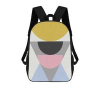 sinyumoney Zaini Per Bambini Stampati in 3D 17inch Geometric XX Borse Per Libri Ragazzo Ragazza Borsa Scolastica Per Bambini Zaino Scolastico Con Grandi Tasche Per Bambini Scuola