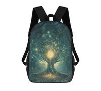 sinyumoney Zaini Per Bambini Stampati in 3D 17inch Mystical Forest Tree Borse Per Libri Ragazzo Ragazza Borsa Scolastica Per Bambini Zaino Scolastico Con Grandi Tasche Per Bambini Scuola