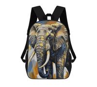 sinyumoney Zaini Per Bambini Stampati in 3D Abstract Elephant Painting Zaini Scolastici Per Bambini E Bambine, Zaini Da Viaggio, Borse Per Libri Per La Scuola O I Viaggi 17inch