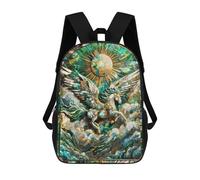 sinyumoney Zaini Per Bambini Stampati in 3D Abstract Pegasus Kintsugi Zaino Scolastico Carino Per Bambini Zaino Casual Da Esterno Per Ragazzi Studenti Delle Scuole Medie 17inch