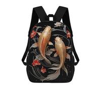 sinyumoney Zaini Per Bambini Stampati in 3D Aesthetic Koi Fish Japan Zaini Scolastici Per Bambini E Bambine, Zaini Da Viaggio, Borse Per Libri Per La Scuola O I Viaggi 17inch