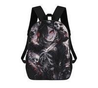 sinyumoney Zaini Per Bambini Stampati in 3D Anime Girl with Skulls Zaini Scolastici Per Bambini E Bambine, Zaini Da Viaggio, Borse Per Libri Per La Scuola O I Viaggi 17inch