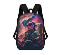 sinyumoney Zaini Per Bambini Stampati in 3D Asteroid Oasis Zaini Scolastici Per Bambini E Bambine, Zaini Da Viaggio, Borse Per Libri Per La Scuola O I Viaggi 17inch