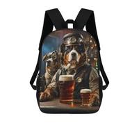 sinyumoney Zaini Per Bambini Stampati in 3D Bernese Mountain Beer Dog Borse Per Libri Ragazzo Ragazza Zaino Scolastico Per Bambini Con Grandi Tasche Per Bambini Scuola 17inch