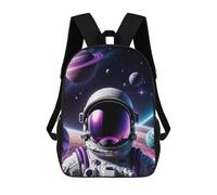 sinyumoney Zaini Per Bambini Stampati in 3D Close Up Astronaut Space Zaini Scolastici Per Bambini E Bambine, Zaini Da Viaggio, Borse Per Libri Per La Scuola O I Viaggi 17inch