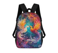 sinyumoney Zaini Per Bambini Stampati in 3D Colorful Phoenix Artwork Zaini Scolastici Per Bambini E Bambine, Zaini Da Viaggio, Borse Per Libri Per La Scuola O I Viaggi 17inch