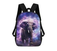 sinyumoney Zaini Per Bambini Stampati in 3D Cosmic Elephant Majesty-1 Zaini Scolastici Per Bambini E Bambine, Zaini Da Viaggio, Borse Per Libri Per La Scuola O I Viaggi 17inch