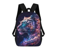 sinyumoney Zaini Per Bambini Stampati in 3D Cosmic Tiger Portrait-3 Zaini Scolastici Per Bambini E Bambine, Zaini Da Viaggio, Borse Per Libri Per La Scuola O I Viaggi 17inch