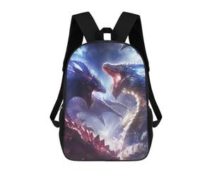 sinyumoney Zaini Per Bambini Stampati in 3D Dragon Confrontation Borse Per Libri Ragazzo Ragazza Zaino Scolastico Per Bambini Con Grandi Tasche Per Bambini Scuola 17inch