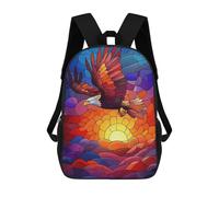 sinyumoney Zaini Per Bambini Stampati in 3D Eagle Soaring Sunset Zaini Scolastici Per Bambini E Bambine, Zaini Da Viaggio, Borse Per Libri Per La Scuola O I Viaggi 17inch