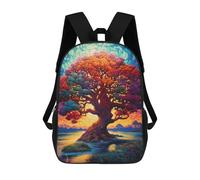sinyumoney Zaini Per Bambini Stampati in 3D Enchanted Tree of Life Zaini Scolastici Per Bambini E Bambine, Zaini Da Viaggio, Borse Per Libri Per La Scuola O I Viaggi 17inch